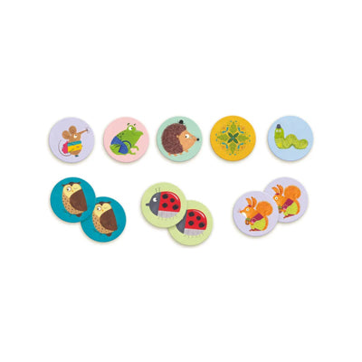 Memory spel med djurmotiv från barn 3 år