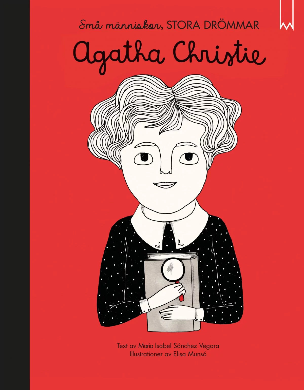 Barnbok för barn 3 år om författaren Agatha Christie