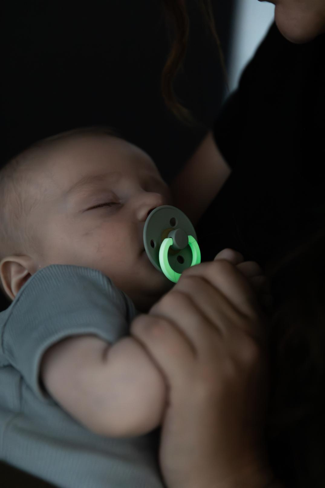 BIBS nattnapp Infinity GLOW - Sage/Cloud