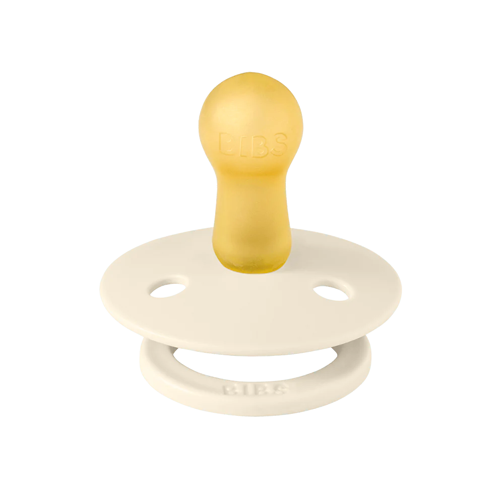 BIBS napp Jasmine Field Ivory i naturgummi för nyfödda och spädbarn