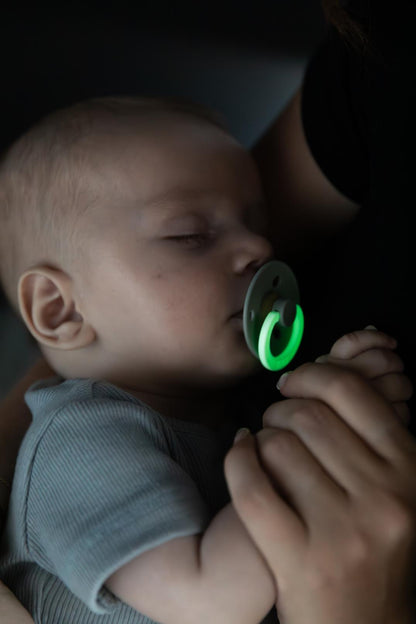 BIBS nattnapp Infinity GLOW - Sage/Cloud