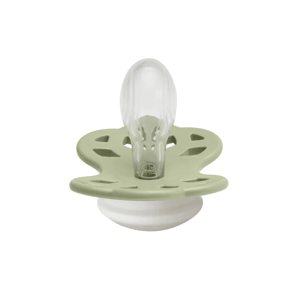 BIBS nattnapp Glow in the Dark för nyfödda och småbarn visas från sidan